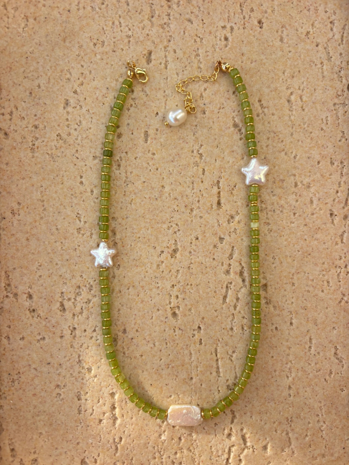 Seafoam Star Necklace by Belladrift