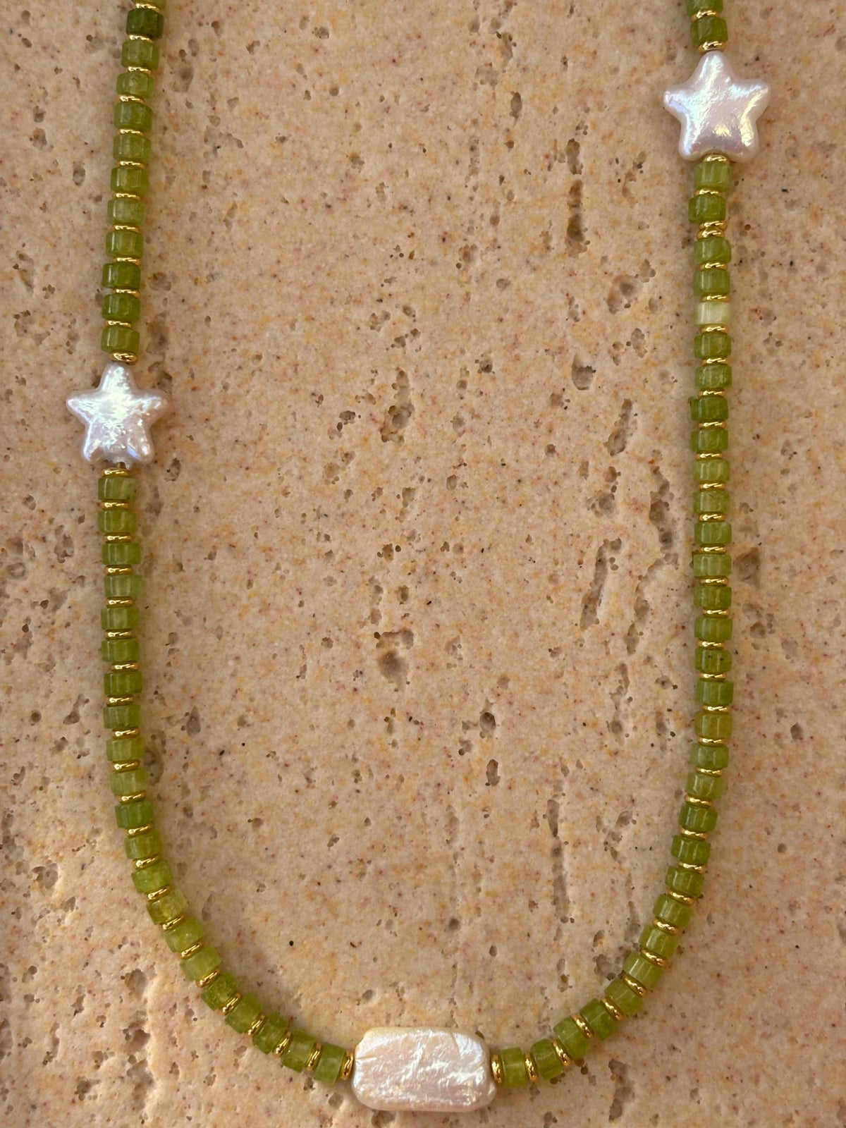 Seafoam Star Necklace by Belladrift